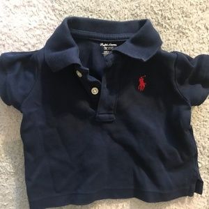 Ralph Lauren baby polo shirt-Navy